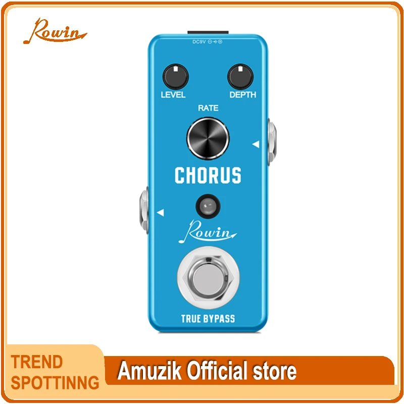 

Rowin LEF-304 Guitar Analog Chorus Pedal Ensemble King Level Depth Knob High Warm And Clear Chorus Sound With BBD Chip