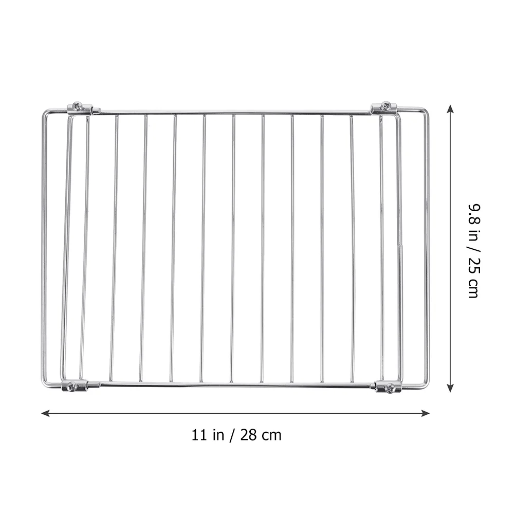 Rack Oven Wire Shelf Barbecue Grid Grill Camping Baking Cookie Bbq Steel Cooling Adjustable Extendable Replacement Universal