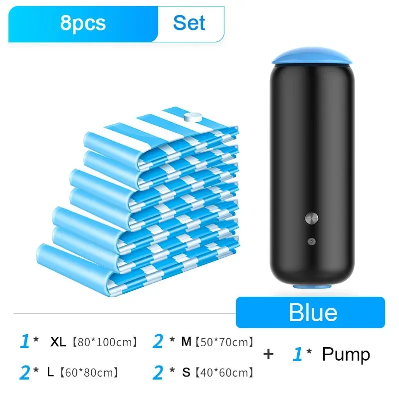 Blue 8pcs