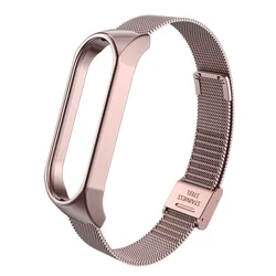 Elegant Milanese Stainless Steel Wristband (Pink)