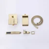 ZAPPO Brushed Gold Bathroom Bathtub Shower Set Waterfall Mixer Tap Wall Mount Solid Brass Shower Systerm w/Handheld Shower Head 6