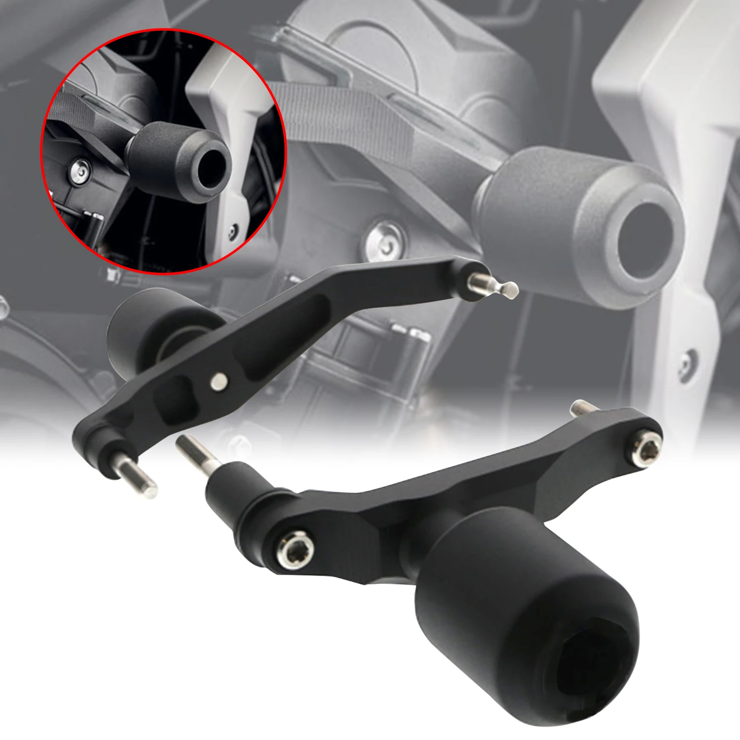 Motorcycle Aluminum Frame Sliders Anti Crash Caps For Trident660