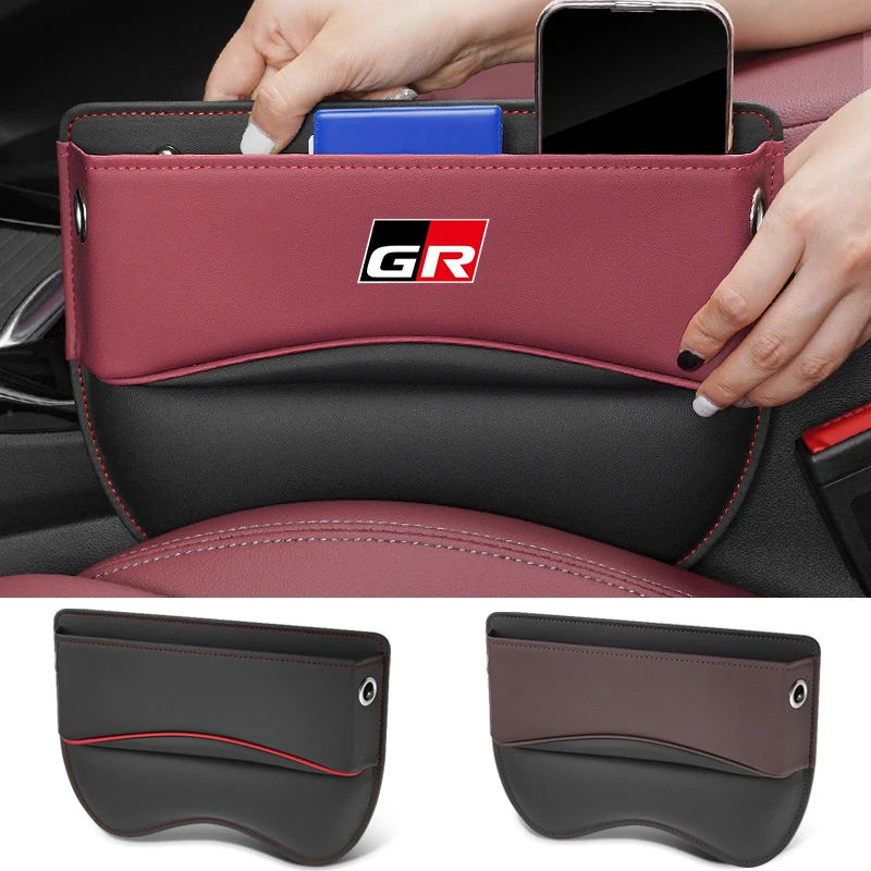 

Car Storage And Finishing Leather Seat Gap Storage Box For Toyota GR 86 Corolla Camry Yaris Auris Prius RAV4 C-HR LANO Cruiser