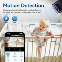Caméra Mini 4K Oneplus Wifi Moniteur Sans Fil HD Vision Nocturne Détection de Mouvement à Distance Surveillance Sécurité Protection Caméra Domestique 3