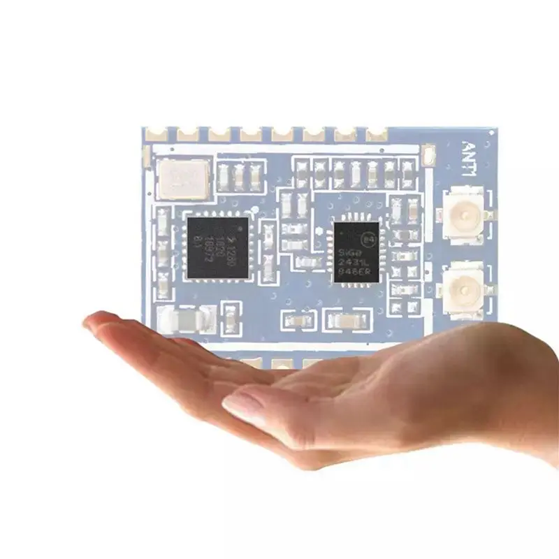 【프로모션】2X 2.4Ghz 무선 Lora SX1280PA 송신기 모듈 무선 알람 수신기 통신 모듈