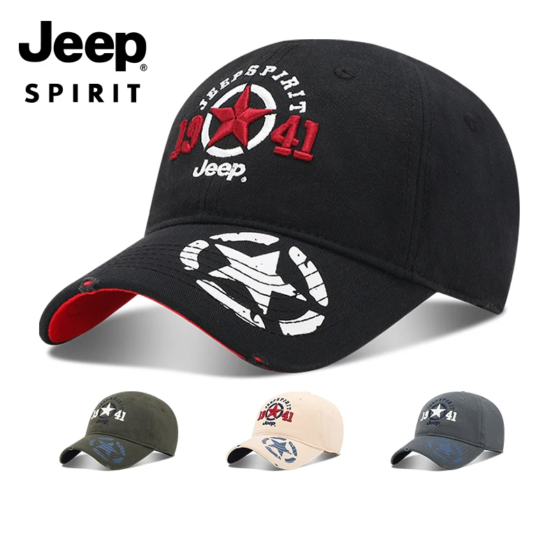 [JEEP]★24SS★Spirit Cherokee Waffen Hat JEEP SPIRIT Authentic Brand Letter Embroidery Man Baseball