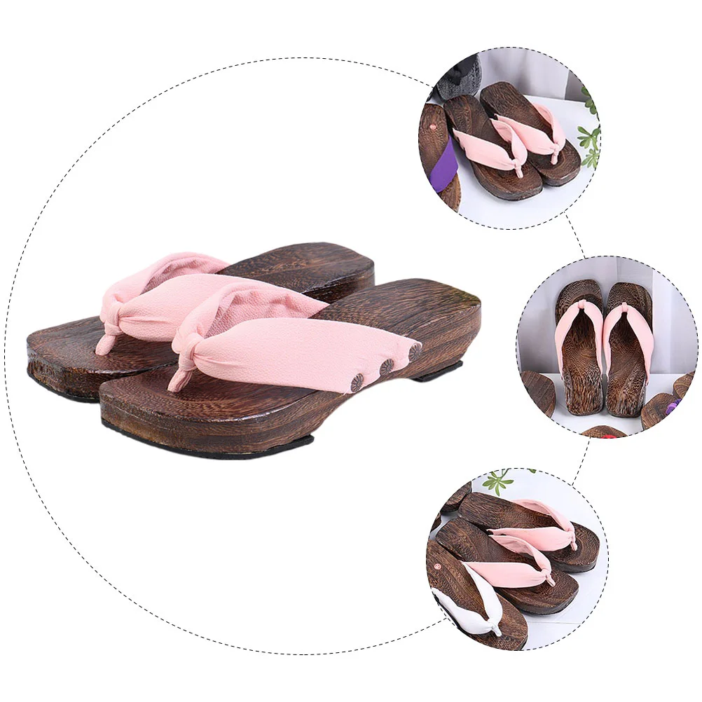 

1Pair of Japanese Style Clog Lady Shoes Fashion Lady Clog Summer Footwear