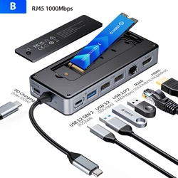 Hub USB-C ORICO con alloggiamento per SSD M.2 e dock di estensione HDMI 4K