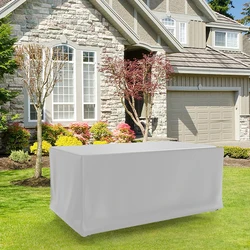 Outdoor Furniture Cover with UV Protection - Durable Terrace and Garden Dust Shield - 200x200x85cm (Silver)