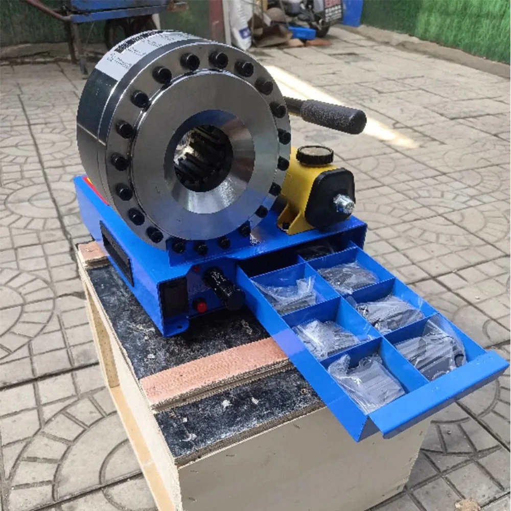 Portable Manual 1/4-1" Hydraulic Hose Crimping Tool Hydraulic Hoses Fittings Pressing Machine Pipe End Forming Machine 4