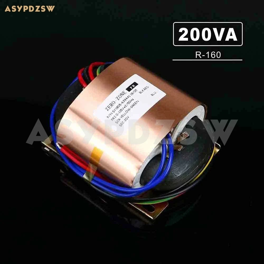 Trasformatore Tipo R 115V/230V R-160 200Va Con Schermatura In Lamina Di Rame R-Core 200W 18V (Accetta Personalizzato)