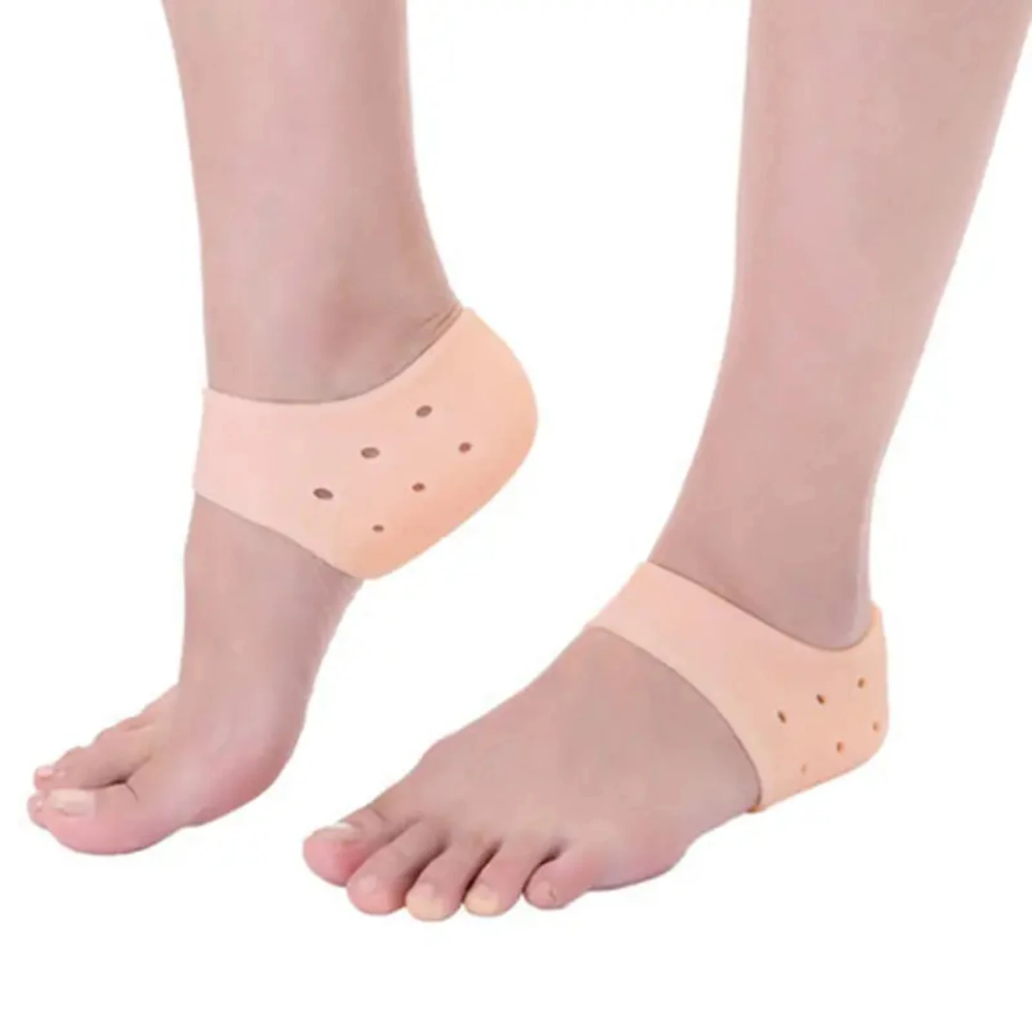 Soft and Comfortable Gel Heel Protectors-Ultimate Relief from Heel Pain and Plantar Fasciitis-Cushioned Foot Care Guards for
