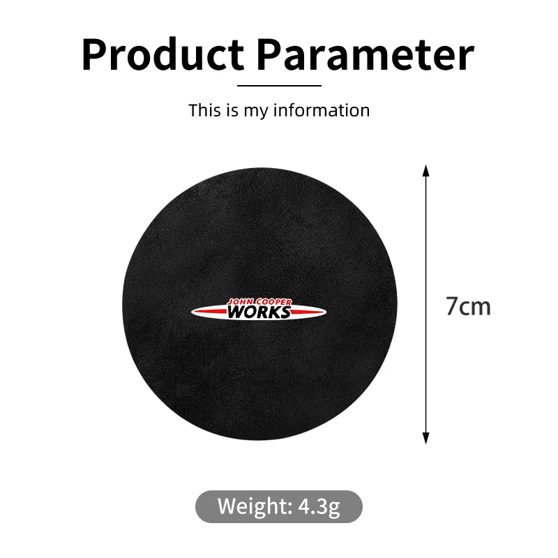 Car Coasters Water Cup Holder Pad Non-slip Cup Slot Mat Pad For MINI WORKS Cooper F55 F56 R60 R59 R58 R57 R56 R55 R53 R52 R50
