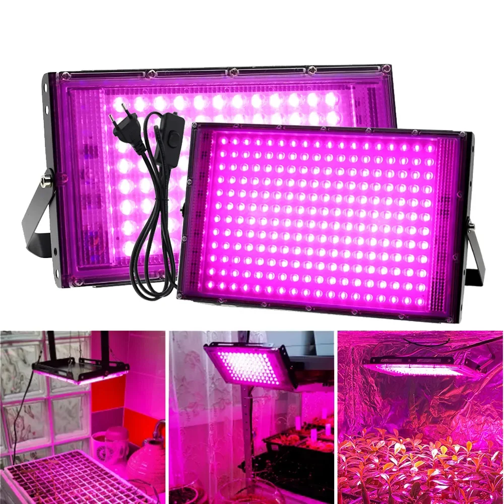 

Full Spectrum LED Grow Light With Stand AC220V Phyto Lamp With On/Off Switch For Greenhouse Hydroponic Plant Growth Lighting