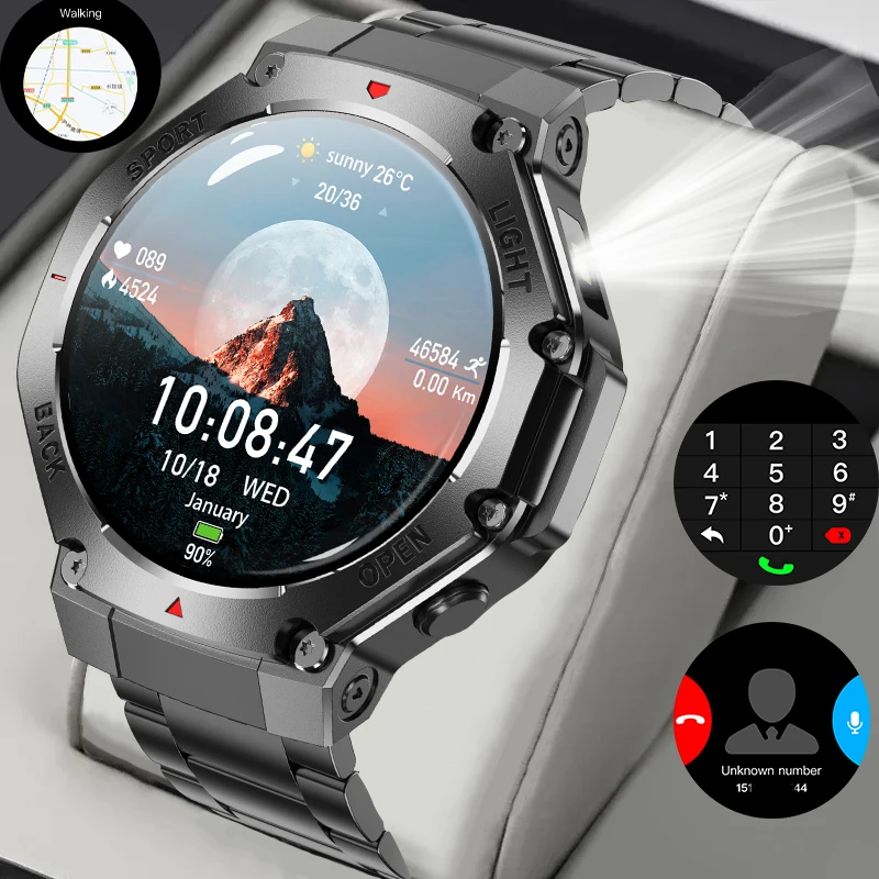 2025 LED Smart Watch with Bluetooth and Heart Rate Monitoring