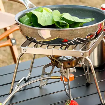 Folding Campfire Grill Stainless Steel Firepit Grill Grate Camping Grill Cooking Equipment BBQ Grill Grate Cooking Accessories 3