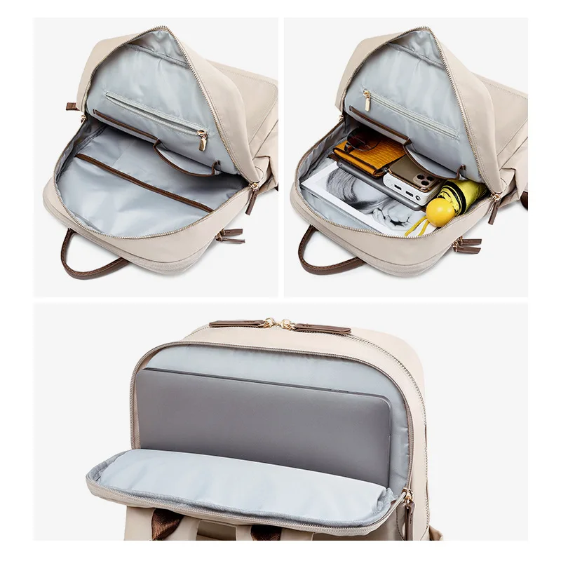 New Smple Backpack Ladies Elegant Waterproof Travel Bag Fashion Leisure College High School Computer Backpack Simple Backpack