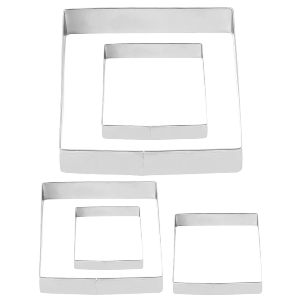 

Square Fondant Stainless Steel Biscuit Mold Biscuits Large Cookie Cutters