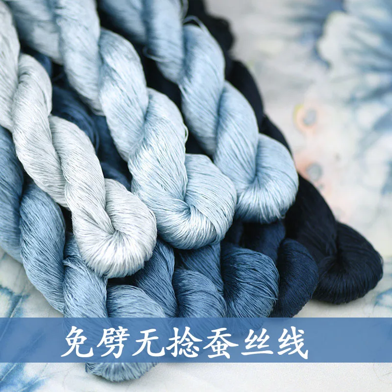 

73 не расщепленные и не скрученные шелковые нити тутового шелкопряда, специально разработанные для ручной работы с вельветовыми цветами