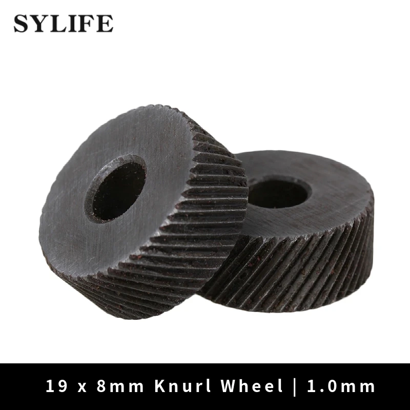 1mm Silver Anti Slip Diagonal Coarse Knurling Wheel 2x For Metal Lathe