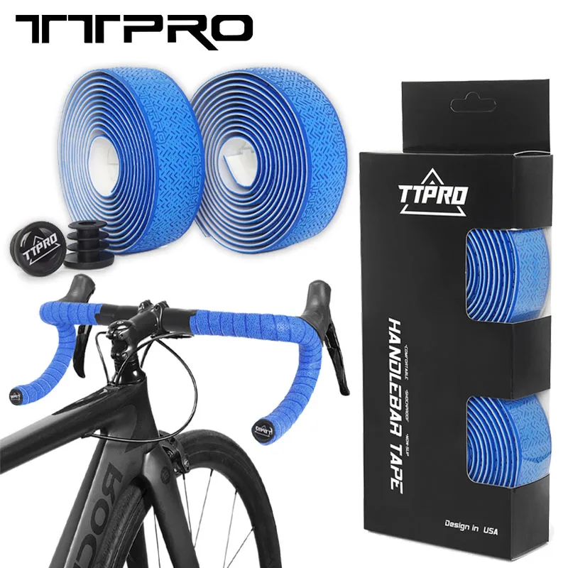 TTPRO Road Handlebar Tape Lizard Pattern Bicycle Anti-slip Tape EVA PU Handlebar Wear-resistant Non-slip Cycling Equipment bike handlebar tape