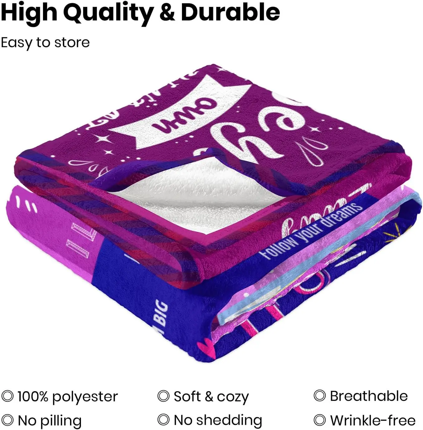1PC 50th Birthday Gift Blanket 50 * 60 inches, creative gift, flannel blanket 4