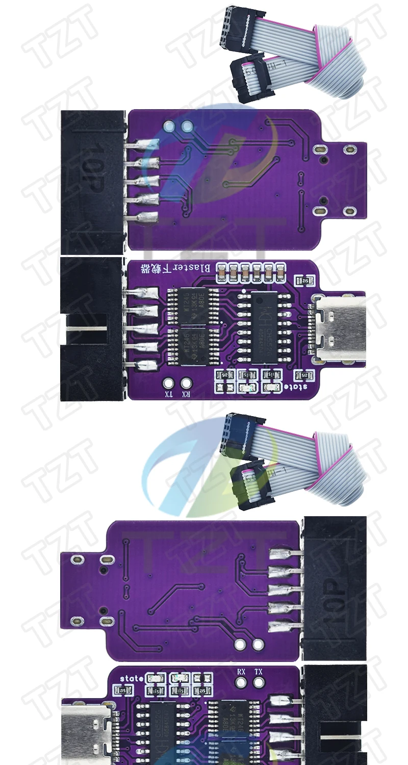 TZT 1/3 Stück DC 1,2V-3,3V Typ-C USB Blaster Downloader – Detail 2