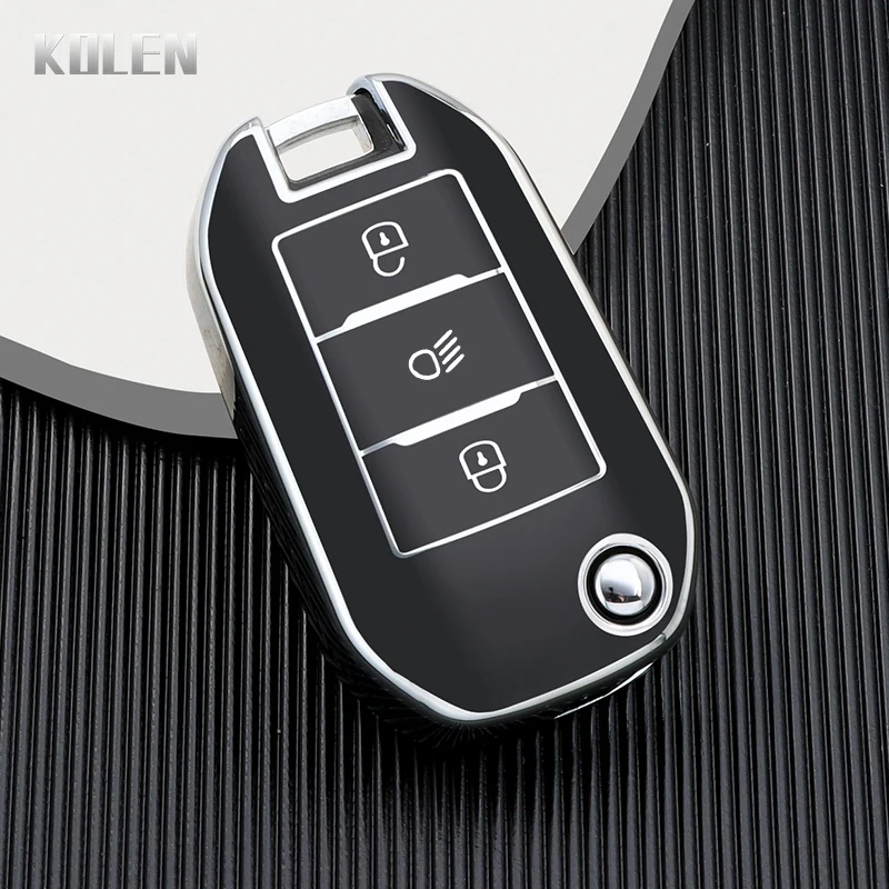 Enhanced TPU Car Flip Key Case Cover Shell - Premium Accessory