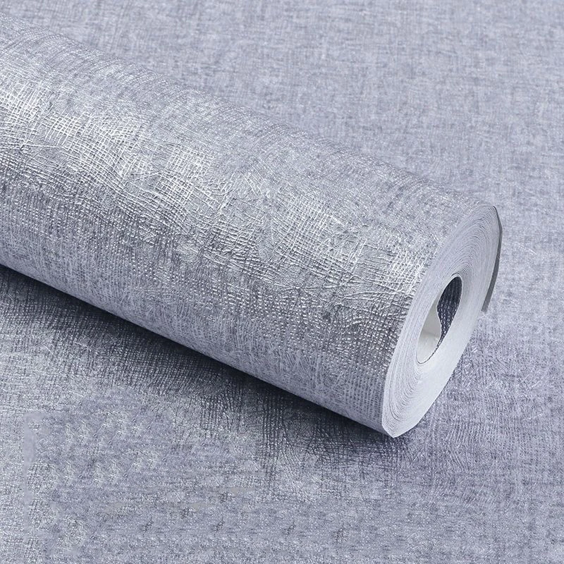 

Современная Серебряная настенная бумага, водостойкая имитация травы, тисненная твердая настенная бумага 3D для гостиной, гостиницы, фоновая настенная роспись