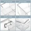 Qtip Holder, Cotton Swab and Ball Dispenser 2 Layer with Lid Clear Acrylic Bathroom Canisters Cotton Pad Organizer Bathroom 6