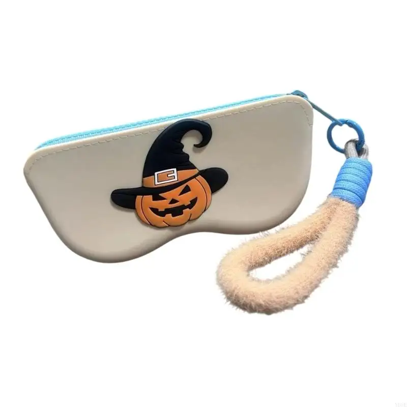 Flexibler schützender Brillenetui aus Silikon mit Halloween-Motiv-Design, tragbarer Brillenhalter für den täglichen Gebrauch auf – Detail 5