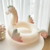 Children's Inflatable Seahorse Float, Adults With Handle Swimming Ring Seat, Women's Summer Swimming Pool Float Beach Water Part 4