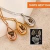 Personalized Urn Necklace Memorial Jewelry Urns for Cat/Dogs Pet Loss Gifts Pet Photo Custom Stainless Steel Pet Necklace 1