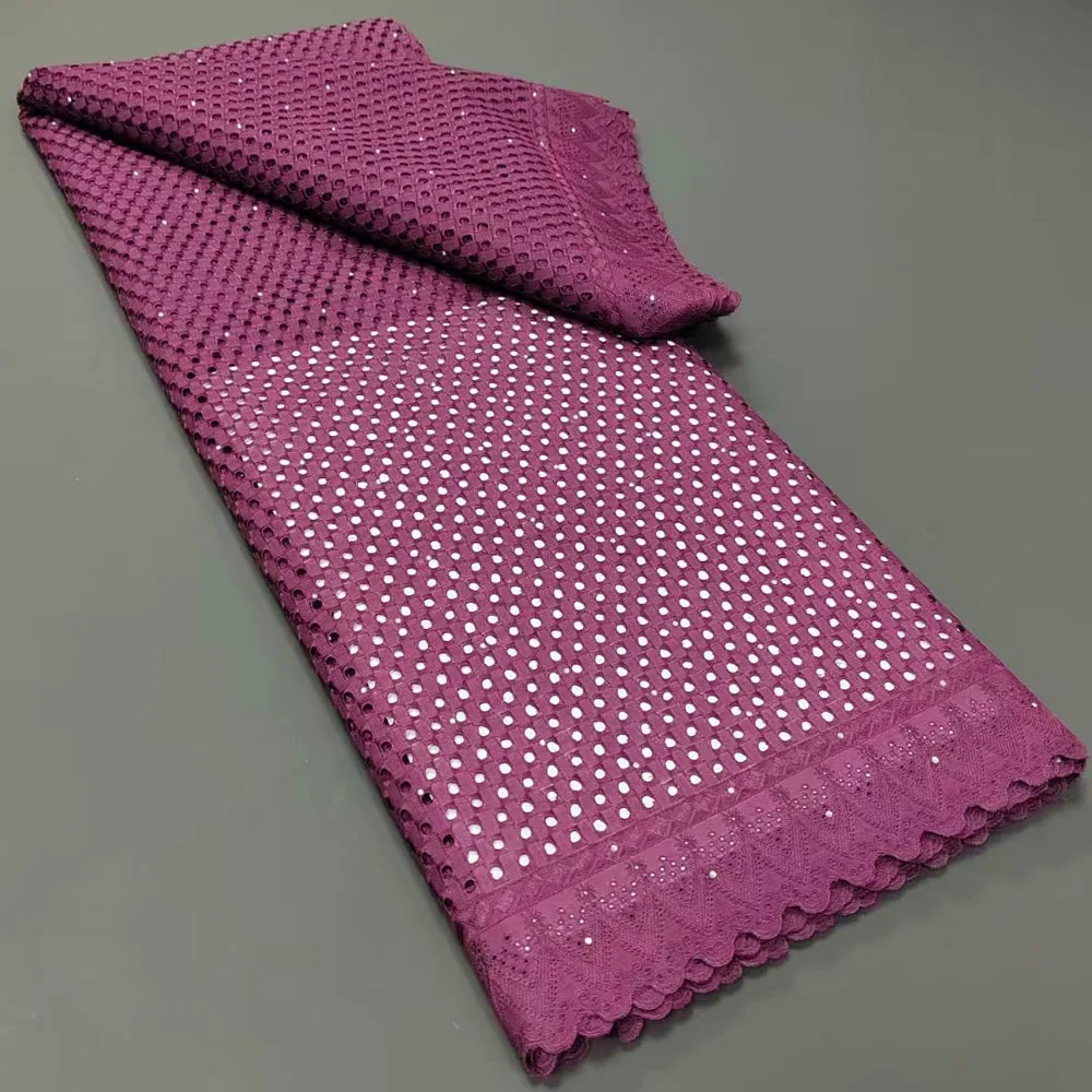 

Party Q-African Lace Fabric, 100% Cotton, High Quality, Pure, Nigerian, Swiss Voile, Lace in Switzerland, Latest Design, 2023