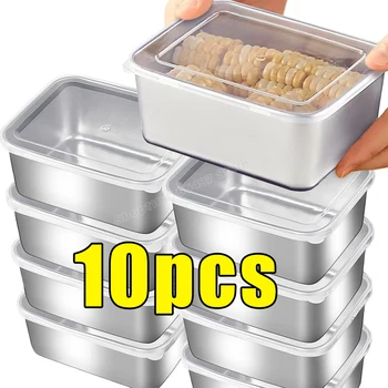 Stainless Steel Food Storage Container with Lid - Airtight Fresh-Keep Box for Fridge | Small Thickened Kitchen Organizer 1