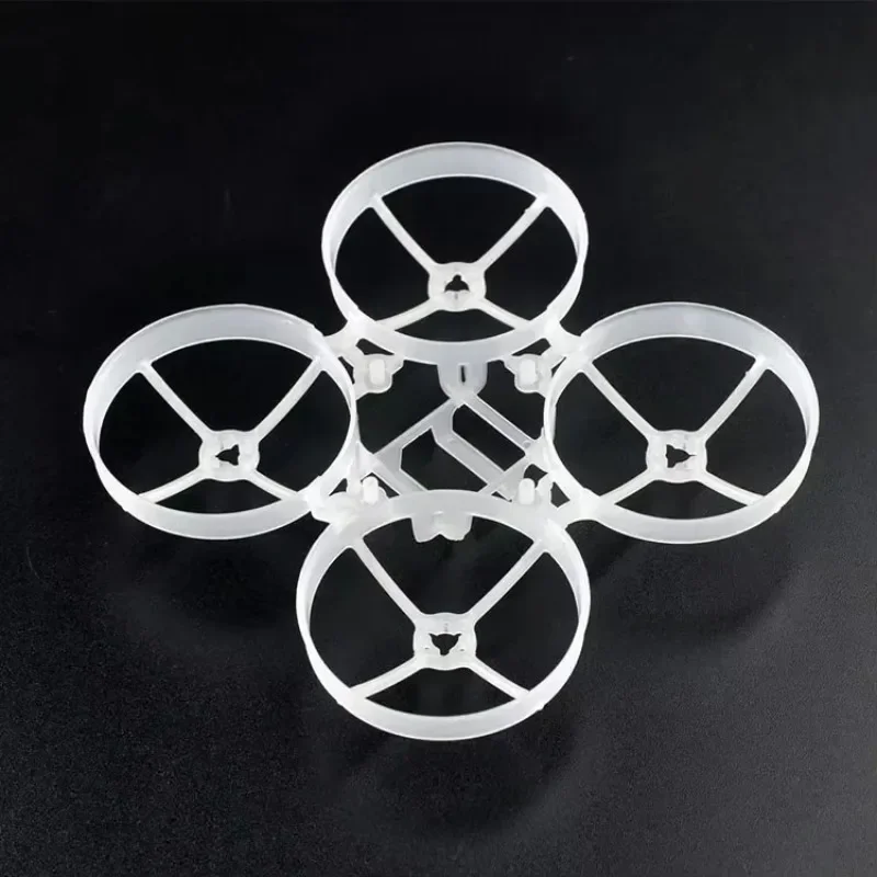 Vue de dessus du cadre de drone 75mm V4 pour Moblite7 Mobula7 Happymodel, structure en forme de X
