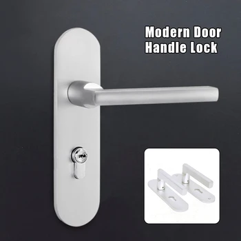 Highquality Security Anti-theft Multifunction door lock Indoor Living Room Mechanical Vintage door Lock Door Handle Lock set 4