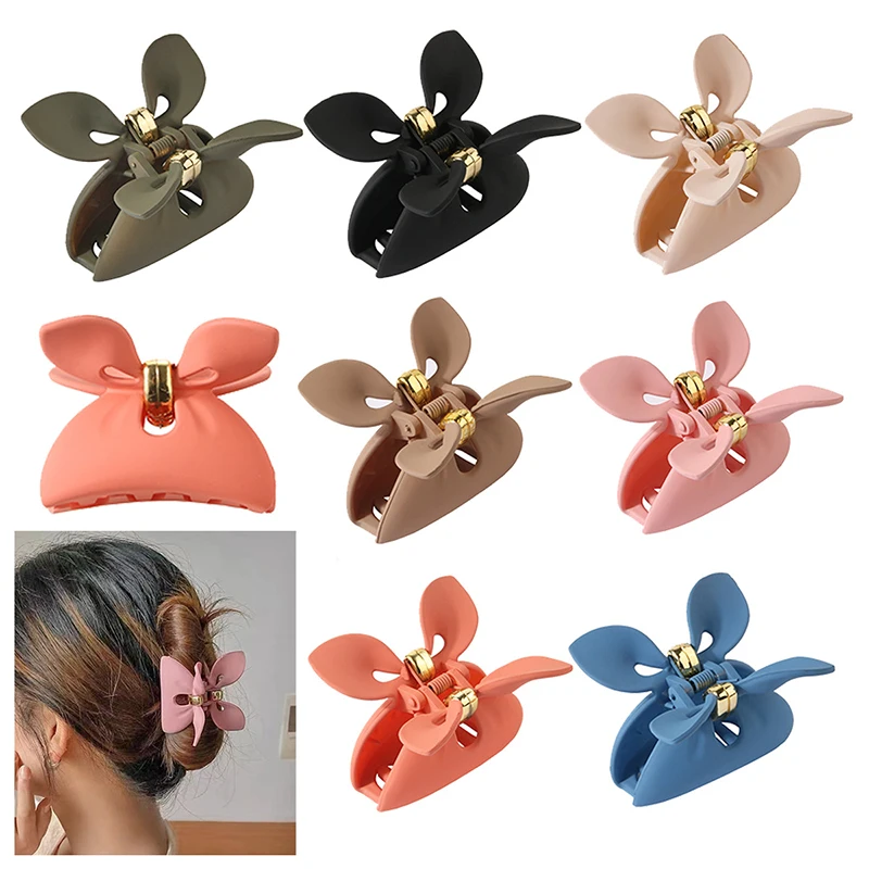 

7CM Butterfly Shape Frosted Medium Size Women Hair Claw Hairpin Hair Clip Shark Clip Headwear Women Hair Accessories
