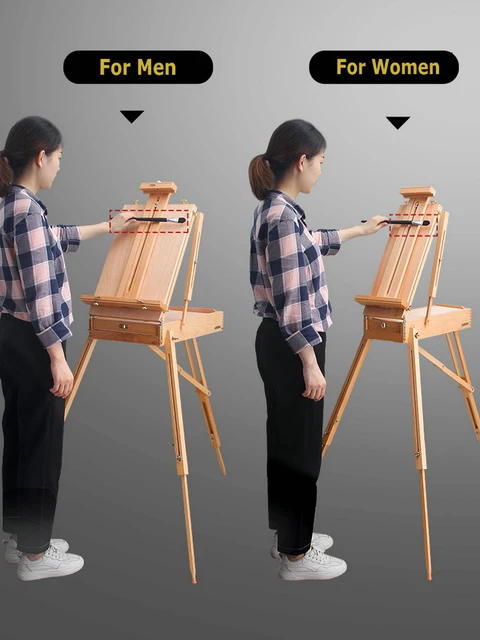 Travel Portable Easel Beech Wood Drawing Easel Painting Easel For