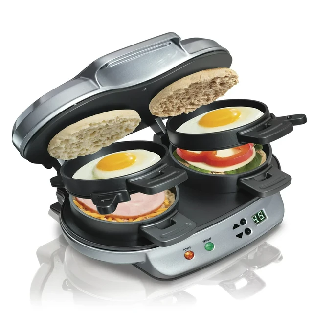 2023 New Hamilton Beach Dual Breakfast Sandwich Maker - AliExpress