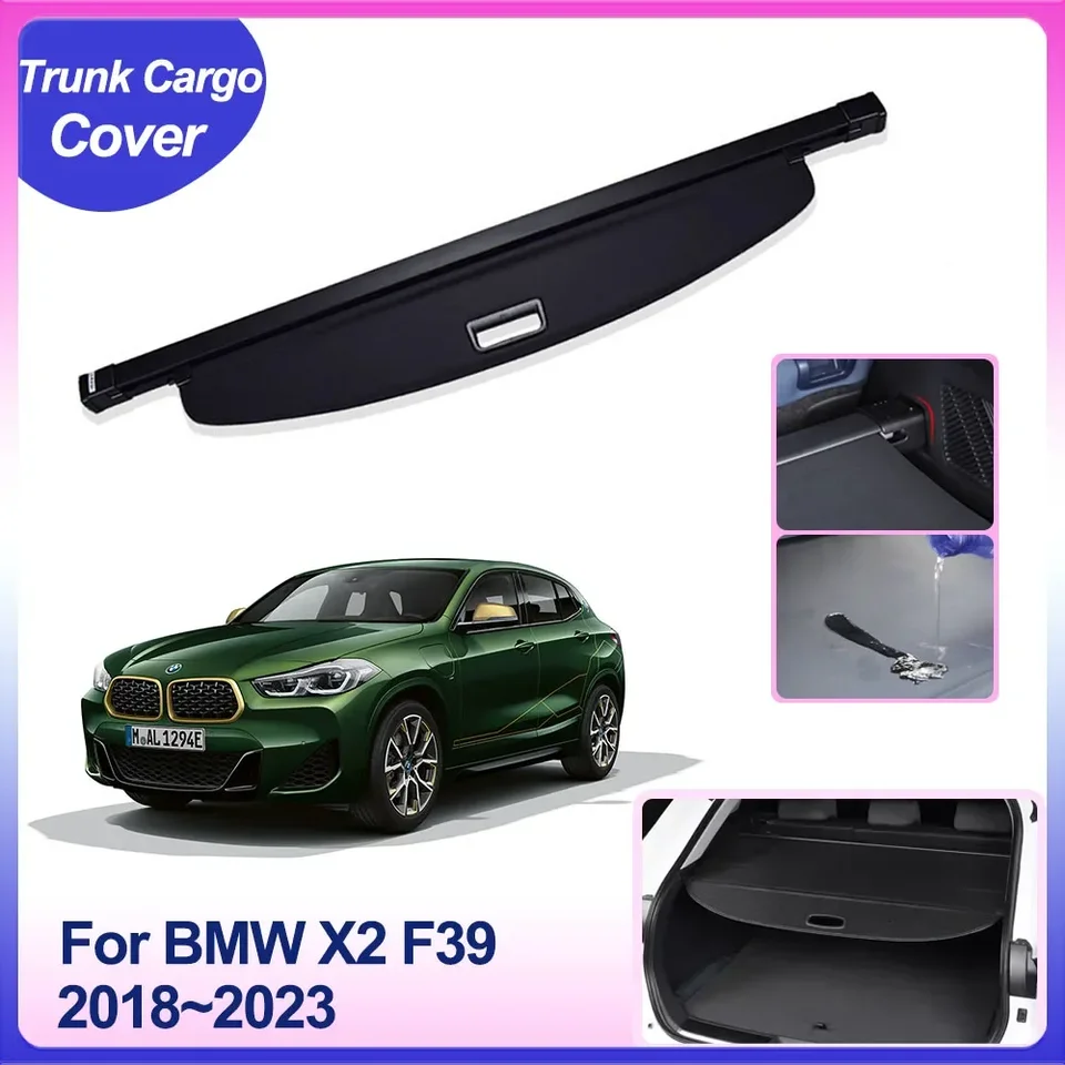 HERTC Auto Einziehbarer Laderaumabdeckung für BMW X2 F39 M35i M Sport