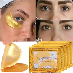 Crystal Collagen Gold Eye Mask Anti-Aging Anti Wrinkle Dark Circles Acne Remove Puffiness Fade Dark Circles Eye Skin Care Patch