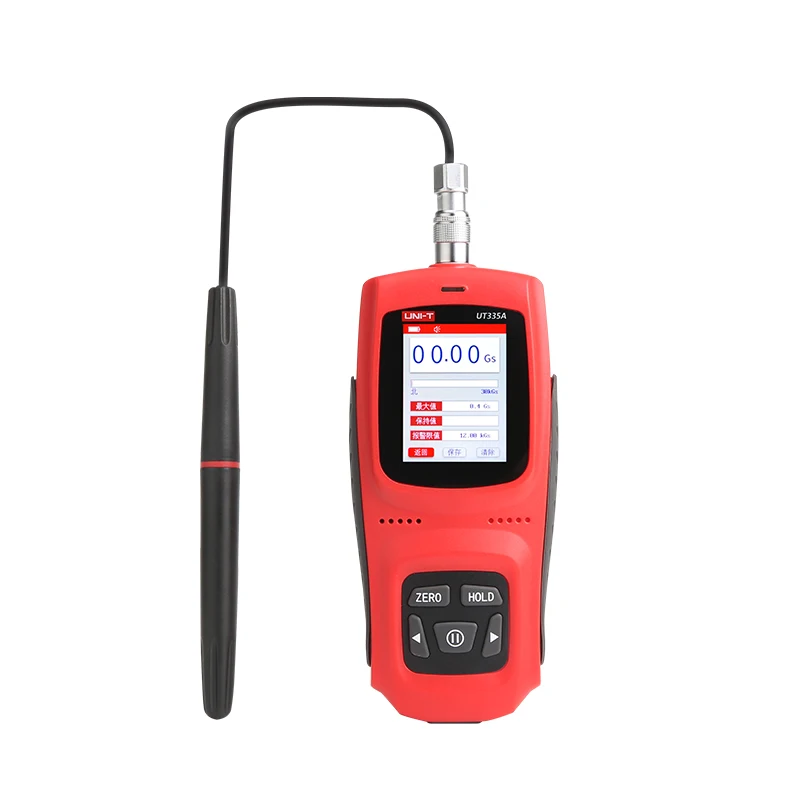 UNI-T Handheld Digital Gauss Meter UT335A/UT335B/UT335C Measurement Range 0-30kGs / 0-3000mT Chinese and English adjustable