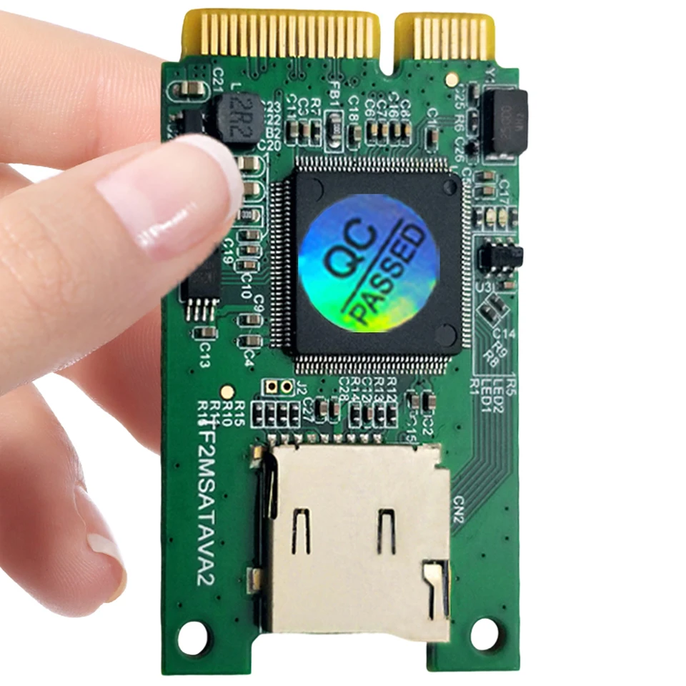 High Speed Micro SD to mSATA Card Adapter