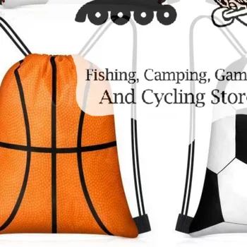 Zaini con Coulisse per Basket, Calcio, Baseball, Football, Leggeri e Resistenti per Palestra, Scuola e Uso Quotidiano Sportivo
