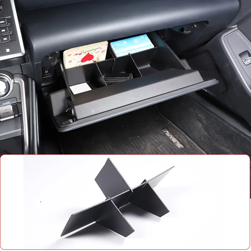 

ABS Black Glove Box Dividers Organizer For Toyota 86 2022 For Subaru BRZ 2022 Insert Box Secondary Storage Car Accessories