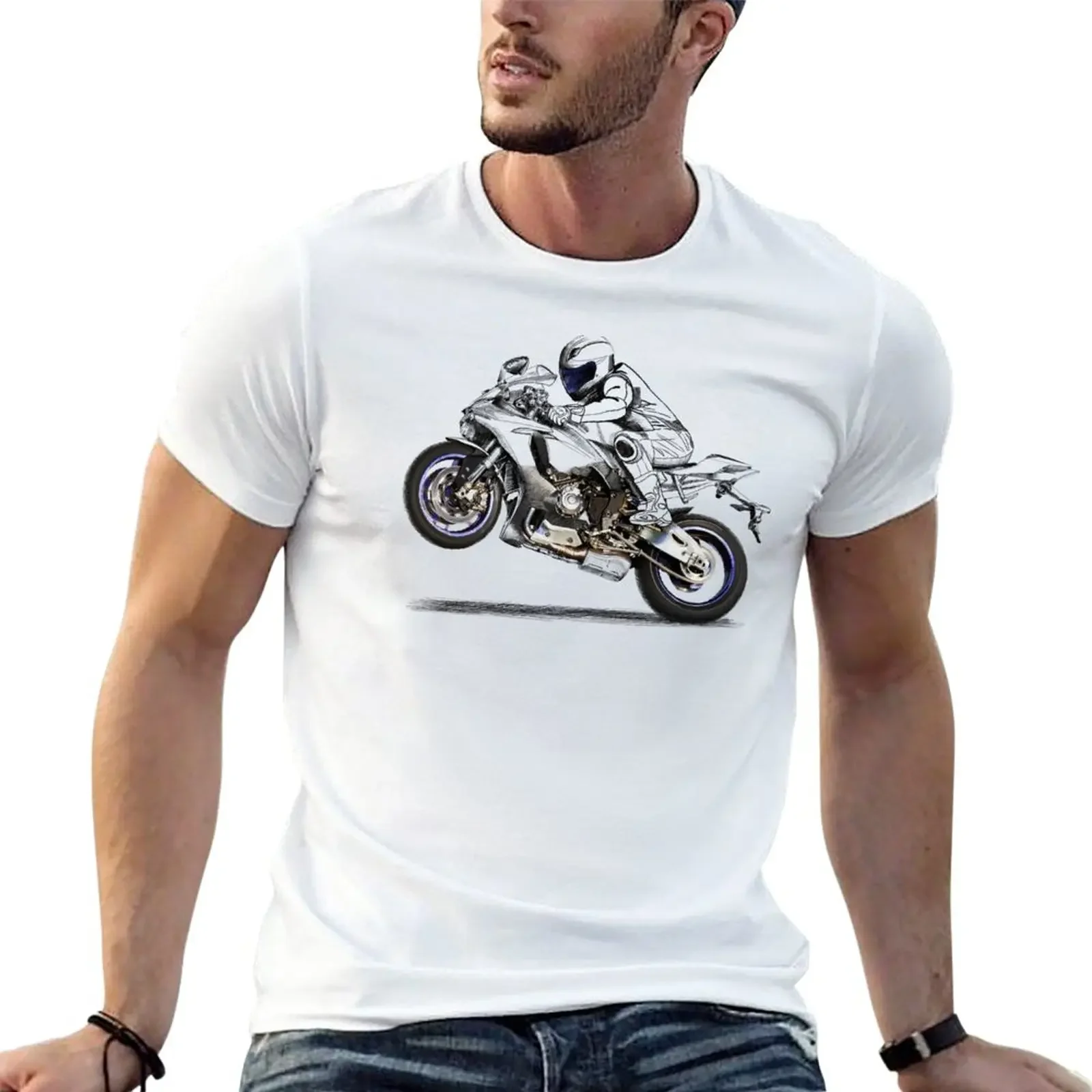 

motorcycle T-Shirt cute clothes sublime plus size tops plain t shirts men