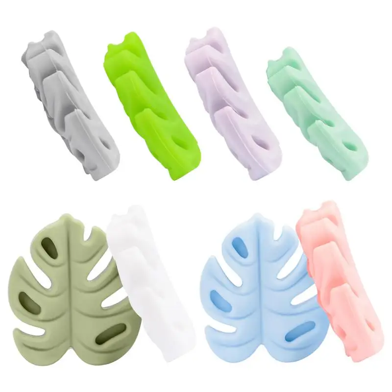 Description Picture 3 of itemKnitting Needle Stoppers Monstera Knitting Silicone Stoppers Knitting Needle Point Protectors Turtle Backed Bamboo Silicone