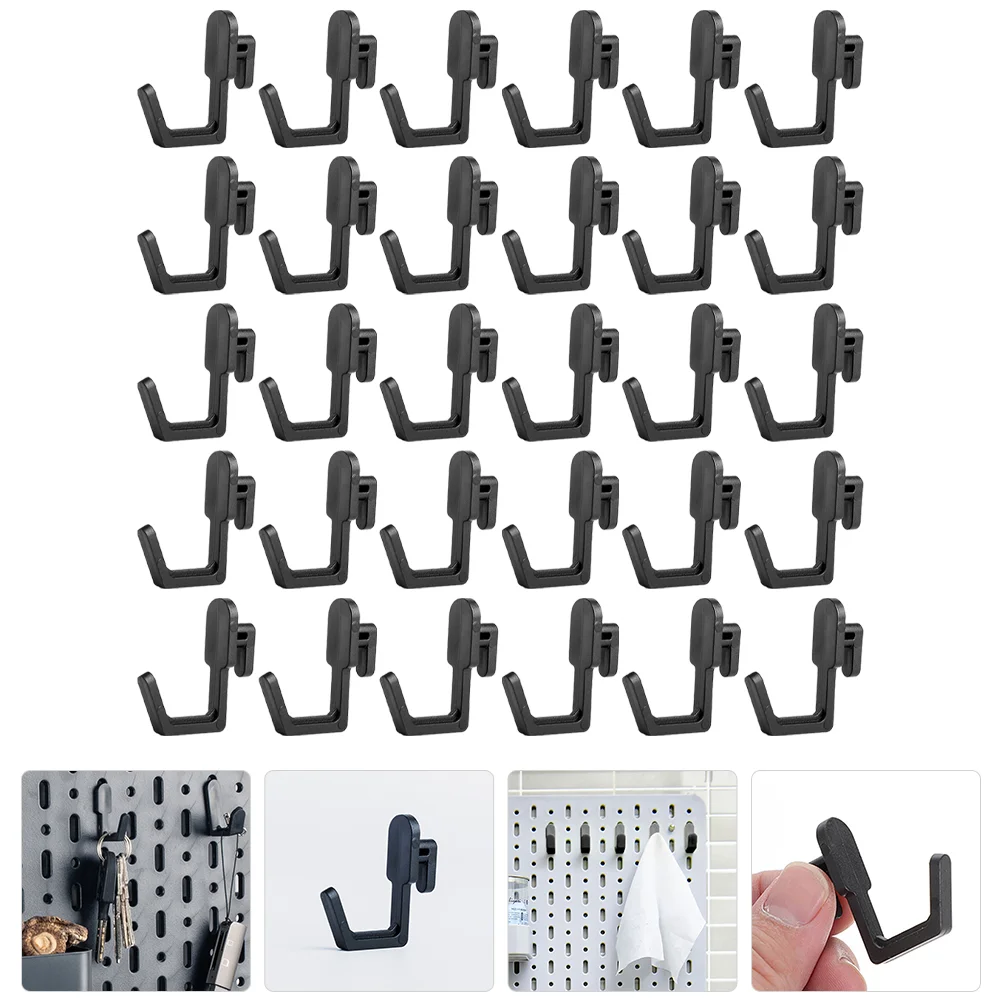 

30 Pcs Organizer Peg Board Hook Bonsai Turntable Heavy Duty The Hips Pegboard Accessories