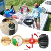 Gas Tank Connector Propane Tank Filling Accessory Explosion-proof Brass Gas Tank Refill Adapter with Valve Gauge for Outdoor 2